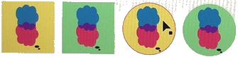 thougt project logo thought bubbles in context of a social media icon